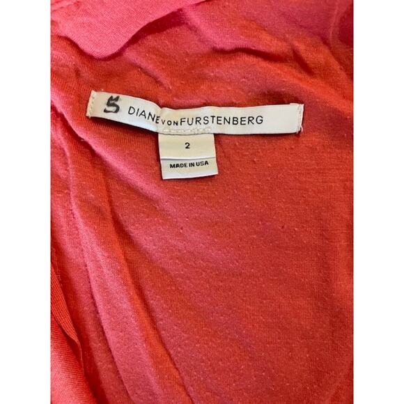 Diane Von Fustenburg Size 2 Lace Sheath‎ Dress Coral Pink - Picture 3 of 5